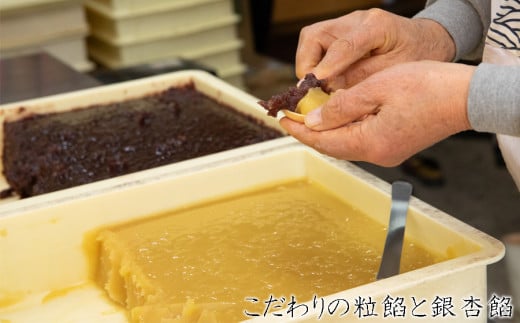 お葉つきいちょうぎんなん最中10個入り /// 最中 もなか モナカ 和菓子 最中 和菓子屋 和菓子 高級 大納言粒あん