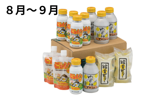 ゆず製品 定期便 （年6回コース） 調味料 ゆずジュース ゆずポン酢 柚子胡椒 詰め合わせ 高知県 馬路村 【717】