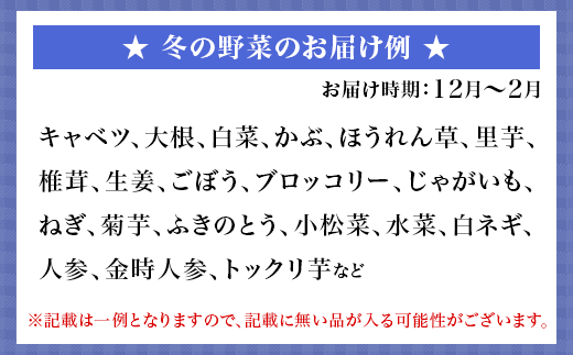 【3か月に1回、合計4回お届け】旬の農産物（野菜・果物など）詰合せ【7品以上】