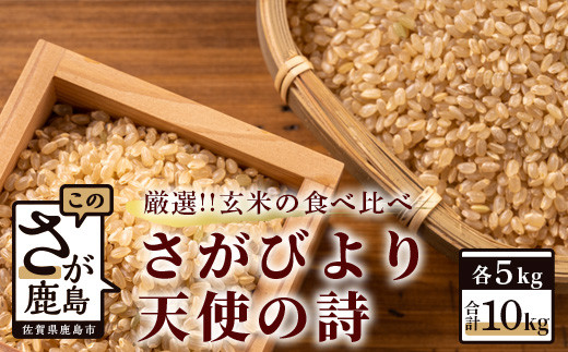 C-15 佐賀県産さがびより・天使の詩　玄米１０ｋｇ（５ｋｇ×２種）