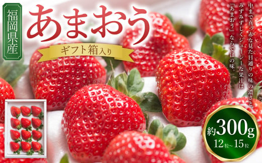 福岡県産あまおう ギフト箱 12-15粒 【2024年11月下旬～2025年3月下旬発送予定】