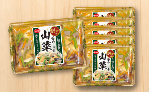 割烹 釜めしの素 山菜（400g）×6 ご飯 お手軽 時短 岐阜市/カネカ食品 [ANCE013]