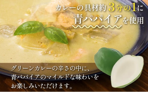 ［お試し］青パパイアグリーンカレー（200g×2個）ポスト投函【P5】