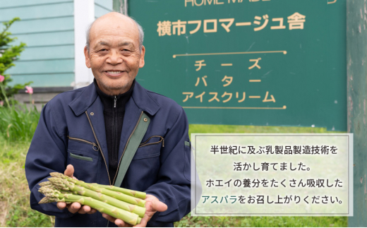 【2025年発送】アスパラ 横市ヨーグルト栽培 500g MLサイズ混合 横市フロマージュ舎 野菜 アスパラガス グリーンアスパラ 旬 とれたて お取り寄せ 産地直送 小分け 保存 芦別市 北海道 送料無料 [№5342-0316]