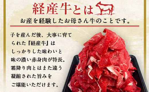 熊本 和牛 あか牛 切り落とし 計1.1kg（550g×2パック）