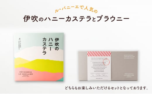 伊吹のハニーカステラ & ブラウニー セット 菓子 お菓子 焼き菓子 おやつ スイーツ デザート カステラ ブラウニー 岐阜 瑞穂市 [№5787-1086]