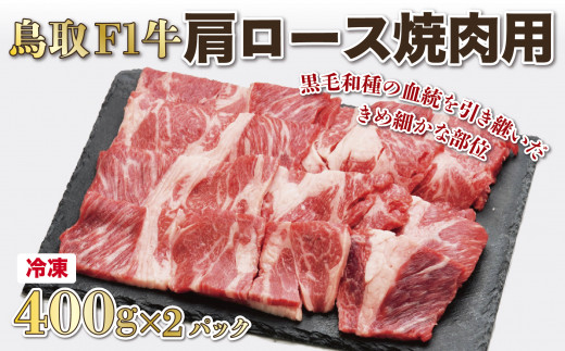 1514 鳥取F１牛肩ロース焼肉用 800g