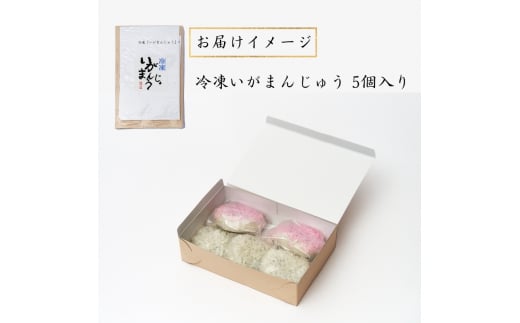 冷凍いがまんじゅう 5個入り 和菓子 菓子 饅頭 まんじゅう 銘菓 お茶菓子 冷凍