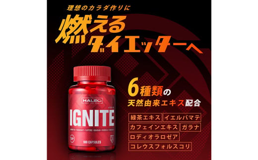 HALEO イグナイト(IGNITE) 180カプセル×2本セット 1回分の摂取量 2カプセル 180回分 化粧箱入り