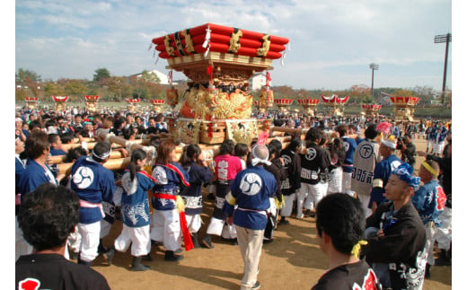 市制施行70周年記念イベント 三木の祭り屋台大集合 屋台担ぎ体験