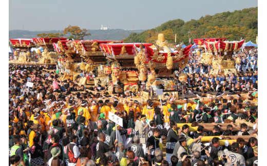 市制施行70周年記念イベント 三木の祭り屋台大集合 屋台担ぎ体験