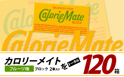 【6回定期便】≪フルーツ味≫ カロリーメイトブロック 2本入り 計20箱 ×6回 合計120箱【徳島 那賀 大塚製薬 カロリーメイト フルーツ ビタミン ミネラル たんぱく質 脂質 糖質 5大栄養素 バランス栄養食 栄養補給 仕事 勉強 スポーツ 防災 災害 地震 非常食 常備食 備蓄 受験 受験応援 新生活】MS-5-6-fruit