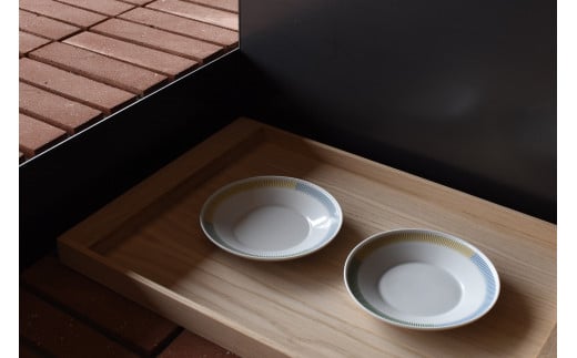 1616/ PC Deep Plate 160 2枚セット 有田焼 器 食器 皿 白 ホワイト プレート A20-402