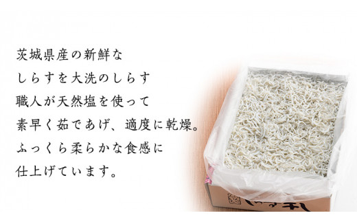 茨城県産 しらす干し 2kg ( 共通返礼品：茨城県 大洗町 )  シラス干し しらす シラス 業務用 冷凍 魚介 海鮮 しらす丼 離乳食 箱