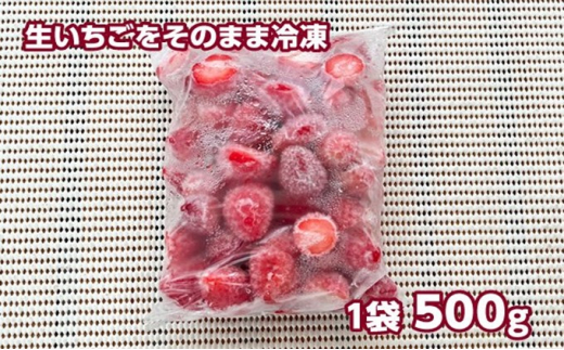 冷凍いちご　4kg（500g×8）国産 イチゴ ジャム スムージー お菓子づくり 大容量