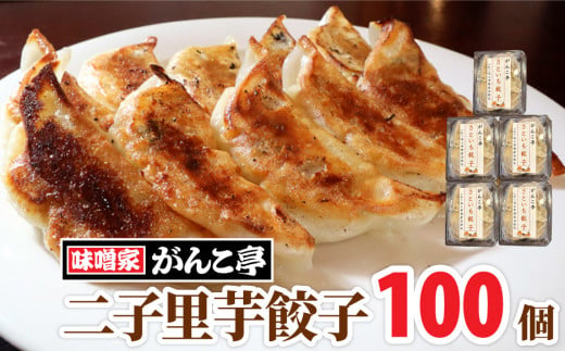 絶品！二子里芋餃子100個 （20個入×5P） たれ付 ふたご さといも ギョーザ 地産地消【10/28 NHK 定禅寺しゃべり亭 出演】