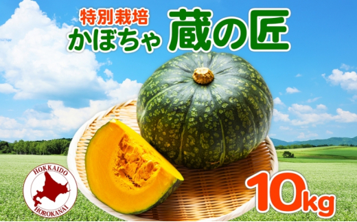 [№5795-0187] ＜2024年秋以降出荷＞ 北海道 かぼちゃ 蔵の匠 6個～8個 約10kg カボチャ 南瓜 パンプキン 旬 野菜 根菜 農作物 緑黄色野菜 北海道産 国産 人気 お取り寄せ 産地直送 北海道産