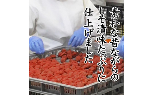 紀州産南高梅 なちゅら しそ漬 400g 塩分9％ A-077a