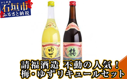 【年内配送12月19日ご入金まで】AK-29 請福酒造 不動の人気！梅・ゆずリキュールセット