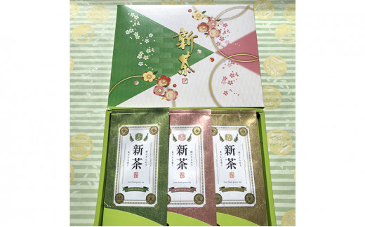 [№5695-1110]【2025年新茶先行予約】初摘　深蒸し新茶100g×3本セット【2025年5月上旬以降より順次発送】