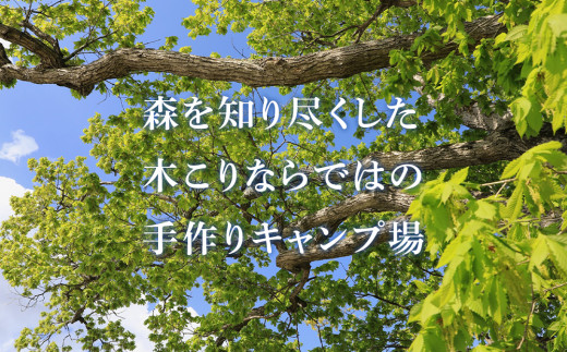 キャンプ場 利用補助券 ブウベツの森 北海道 白老町 （4000円分）