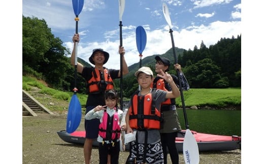 【219】群馬の草木湖でカヌー体験・シニア１名(６５歳以上)　　※必ず２名様以上でご参加下さい（南のカヌー屋さん）