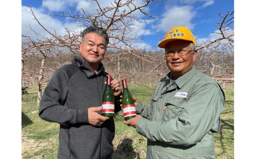 北海道十勝芽室町★数量限定★LEGAMEとCIDRE【北海道産リンゴ100％】 ２本セット 750ml×2本(箱入) me032-049c