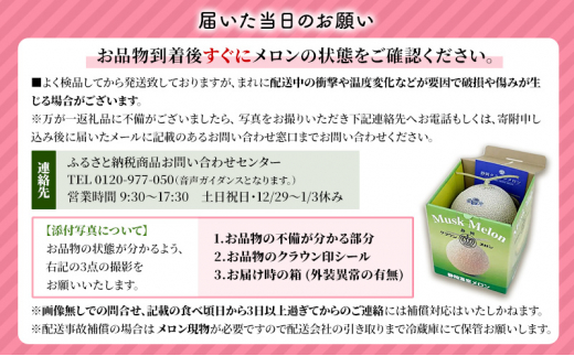 12月発送クラウンメロン（山級）特大玉  1玉　ギフト箱入り