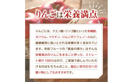 【2025年2月発送】青森県産完熟100％りんごジュース1L×12本(6本×2箱)