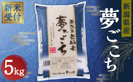 NA4198 【新米受付・令和5年産米】新潟産 夢ごこち 5kg