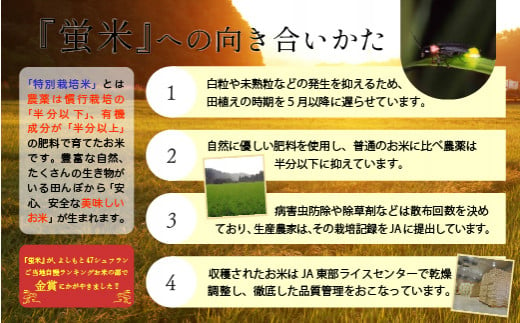 JA こめ 米 令和６年産【特別栽培米コシヒカリ】蛍米精米5kg 