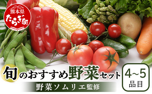 野菜ソムリエ監修 旬のおすすめ野菜セット ４〜5品