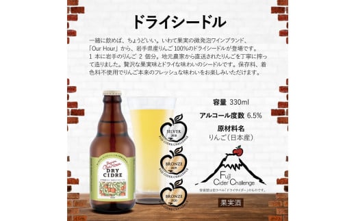 【定期便12ヶ月】ベアレン ドライシードル12本＆缶ビール×6本＆瓶ビール×6本(計12本) 飲み比べセット 計24本 (AT041)