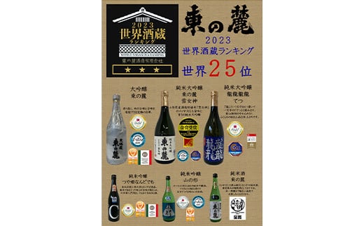 《定期便2回》 東の麓 2023世界酒蔵ランキング ランクイン記念セット 『東の麓酒造』 日本酒  飲み比べ 山形県 南陽市 [2060]