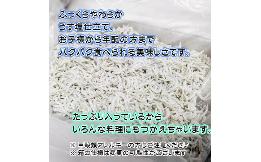 湯浅湾の釜揚げしらす！たっぷり700ｇ【訳あり 家庭用】【NGT1】