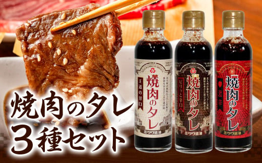 焼肉のタレ 250g 3本 セット（甘口・辛口・激辛）