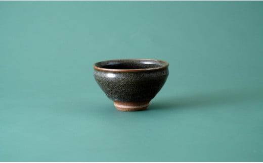 窯変 青磁ぐい呑み【梶原茂正 茂正工房】食器 うつわ 器 青磁 酒器 作家 A30-541