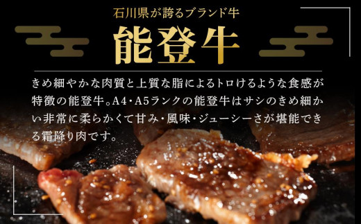 【復興支援】【A4・A5能登牛】焼肉用厳選部位 1kg