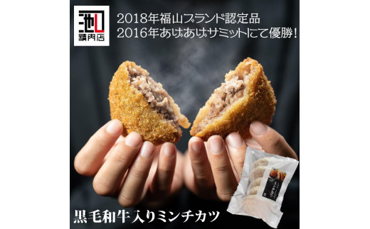 ＼寄附額改定／　池口精肉店のミンチカツと塩で食べるハンバーグステーキ (ミンチカツ×5個、ハンバーグ×2個)【詰合せ セット おかず お弁当 肉 広島県 福山市】