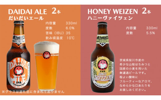 【 お歳暮熨斗付 】 ハニーヴァイツェン 入り 飲み比べ 4種 8本 セット D 常陸野ネストビール ビール クラフトビール ネストビール 木内酒造 飲み比べ はちみつ 限定 [CJ014sa]