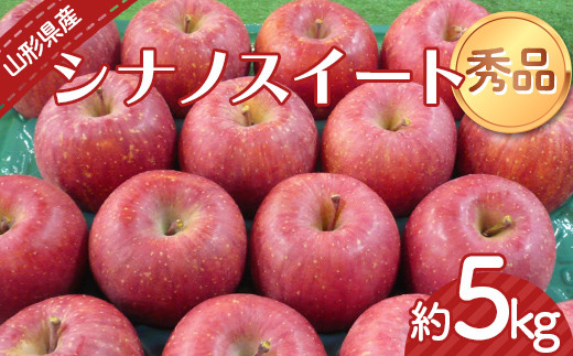 【令和6年産先行予約】 りんご 「シナノスイート」 約5kg （12～20玉 秀品） 《令和6年10月上旬～発送》 『カネタ髙橋青果』 リンゴ 山形県 南陽市 [2183]