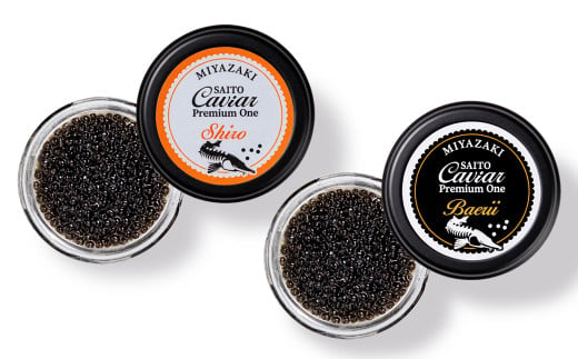 SAITO CAVIAR PREMIUM ONE SHIRO 20g・BAERII20g ＜7.5-12＞キャビア 西都市オリジナル