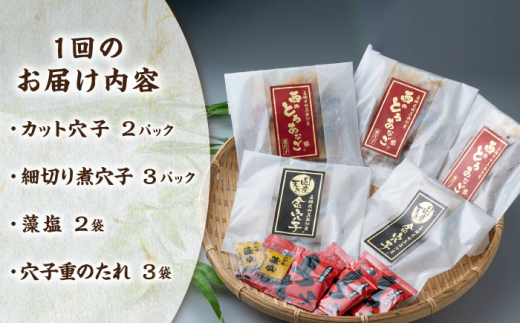 【全12回定期便】対馬産 穴子 詰め合わせ 5PAC《 対馬市 》【対馬水産株式会社】対馬 新鮮 とろ あなご ふわふわ 煮穴子 冷凍 海鮮 [WAV010]