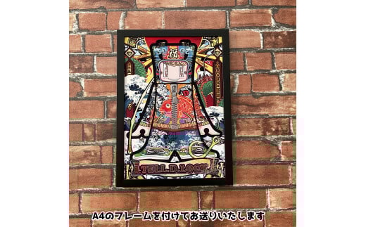 【美品 大サイズ】鈴平ひろ 「ASA」版画 直筆サイン EDナンバー 4/50 鈴平ひろ 直筆サイン入り ミクスドメディア 【NOIR】