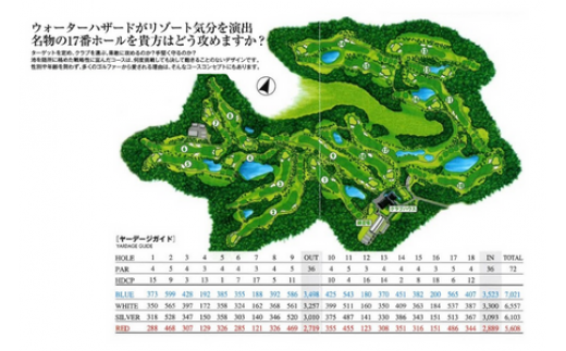 東庄ゴルフ倶楽部 平日セルフプレー券（3名様・昼食付） ゴルフチケット 