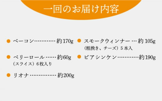 【全12回定期便】家族ワクワクセット 長崎県/Gris Hause NAGASE [42AACB025] 詰合せ 食べ比べ プレゼント おつまみ ウインナー