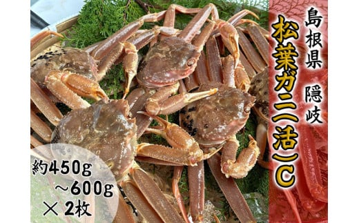 2709　【木村鮮魚店提供】　隠岐松葉ガニ(活)C　