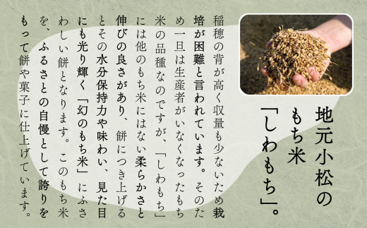 もち 【河田ふたば】お餅食べ比べセット2種類　各10個入×2袋　計40個 しわ餅 丸餅