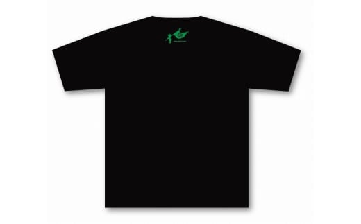 屋久島ウィルソン株ハートTシャツ (黒地／XLサイズ：男女兼用)