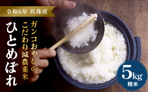 【令和6年産】ひとめぼれ５kg ｜ ガンコおやじこだわりのひとめぼれ